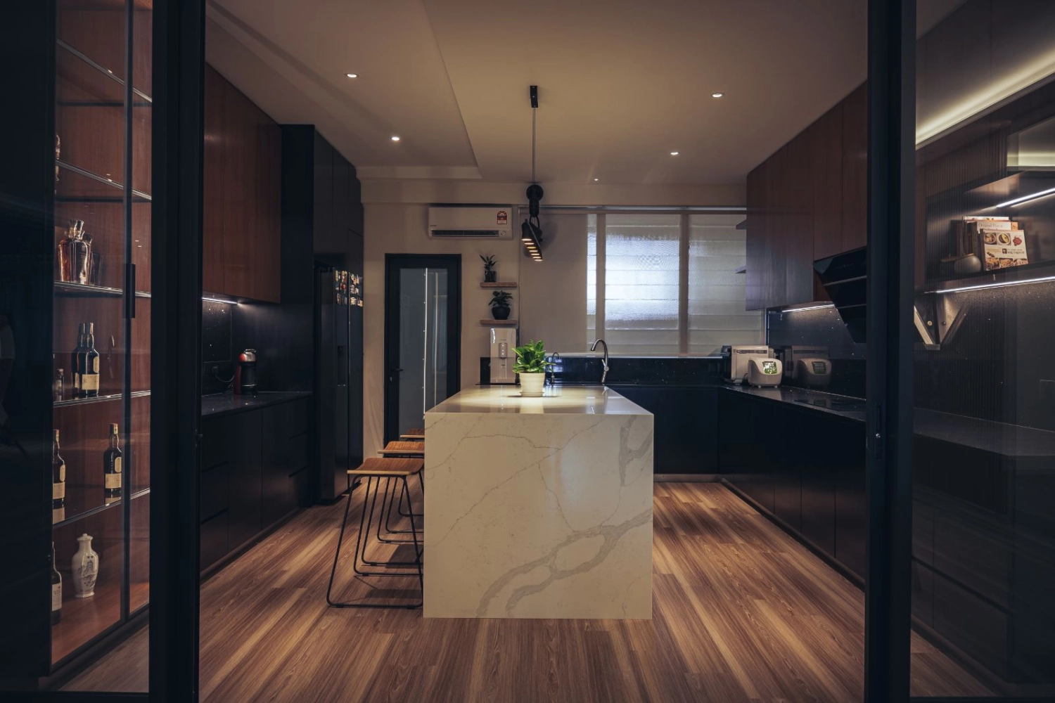 Premium interior design Penang modern dining and living space