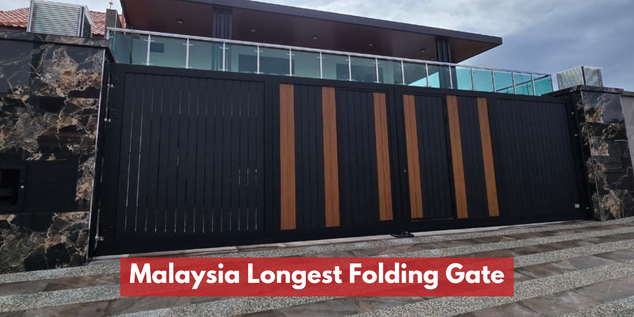 The Malaysia Book Of Records The Longest 4 Leaf Motoriser Telescopic Sliding Gate