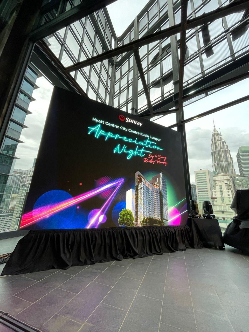 LED screen rental event setup in Malaysia