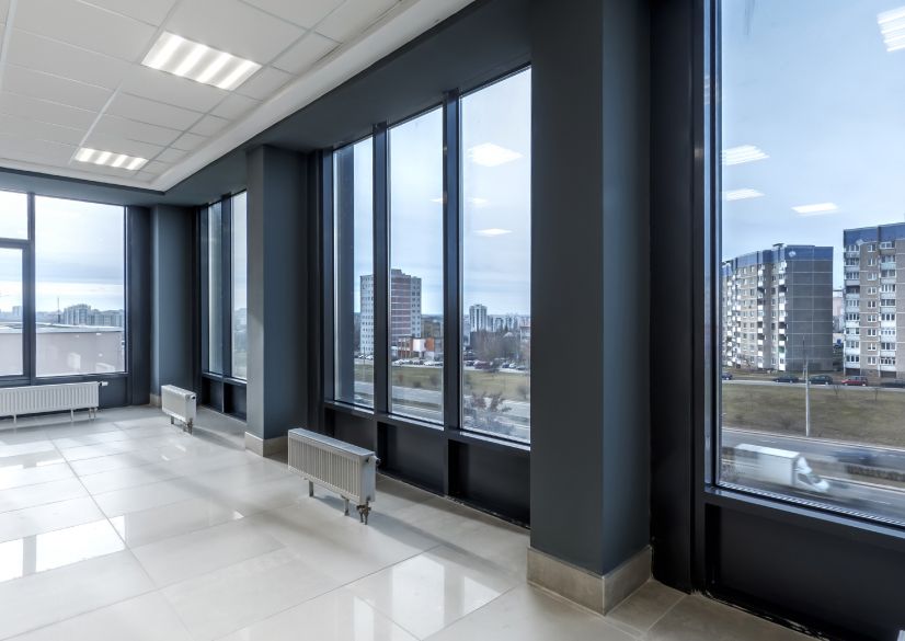 Commercial building window tint heat control