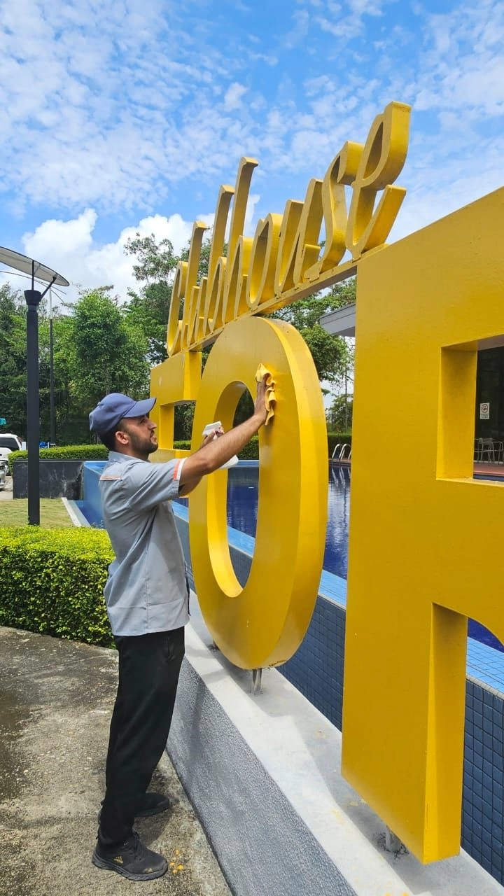 Commercial landscape maintenance project at Foresta Johor by Z Star