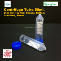 Disposable Plastic Centrifuge Tube with Screw Cap, Conical Bottom