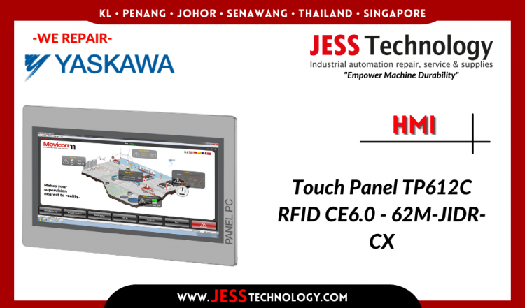 Repair YASKAWA HMI Touch Panel TP612C RFID CE6.0 Malaysia, Singapore, Indonesia, Thailand