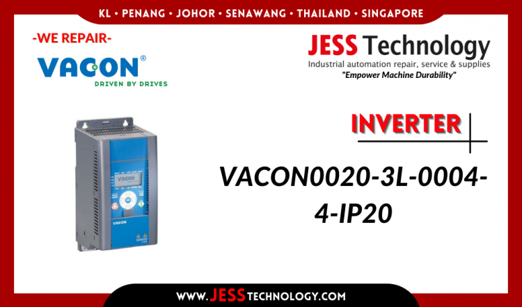Repair INVERTER VACON0020-3L-0004-4-IP20 Malaysia, Singapore, Indonesia, Thailand