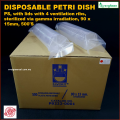 FAVORIT Disposable Petri Dish, PS, with lids with 4 ventilation ribs, sterilized via gamma irradiation, 90 x 15mm
