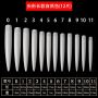 Nail Tips ( Clear/Milky white ) (12pcs)  Ƭ ( ͸ /̰ɫ )(12Ƭ)