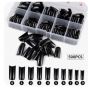 French Extension Nail Tips( white/black/milky white)  ʽӳƬ(ɫ/ɫ/̰)