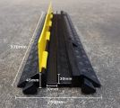 2 Channel Rubber Cable Hump