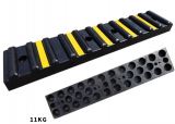 Rubber Wall Bumper With Strip Yellow Reflective Tape
