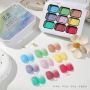 HUAXI 1 Set 9 Color Pat Gel Gradient Painting Gel Nail Polish ŹĽ 