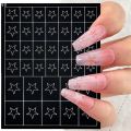 ��ɫ�ο��� French Nail Art Sticker