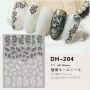Laser Wavy Nail Sticker Holographic Wave Line Nail Art 