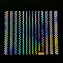 Laser Wavy Nail Sticker Holographic Wave Line Nail Art 