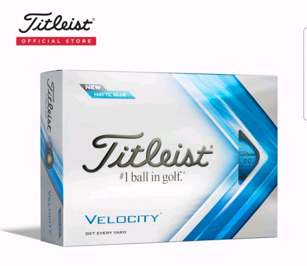 2023 Titleist Velocity Matte Blue Golf Ball