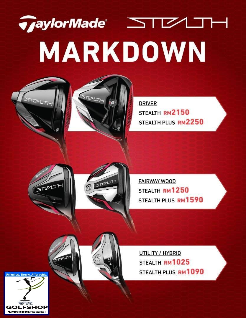 TAYLORMADE STEALTH MARK DOWN LOW PRICES ARE HERE!