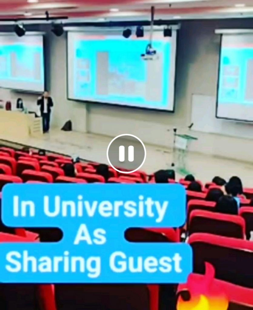 in University as Sharing guest about the advantage of Investing 
