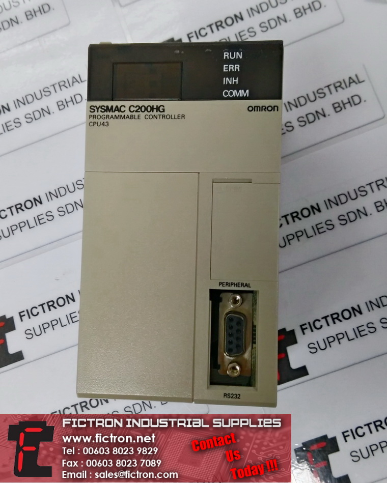 C200HG-CPU43 C200HGCPU43 OMRON PROGRAMMABLE CONTROLLER Supply Repair Malaysia Indonesia Singapore