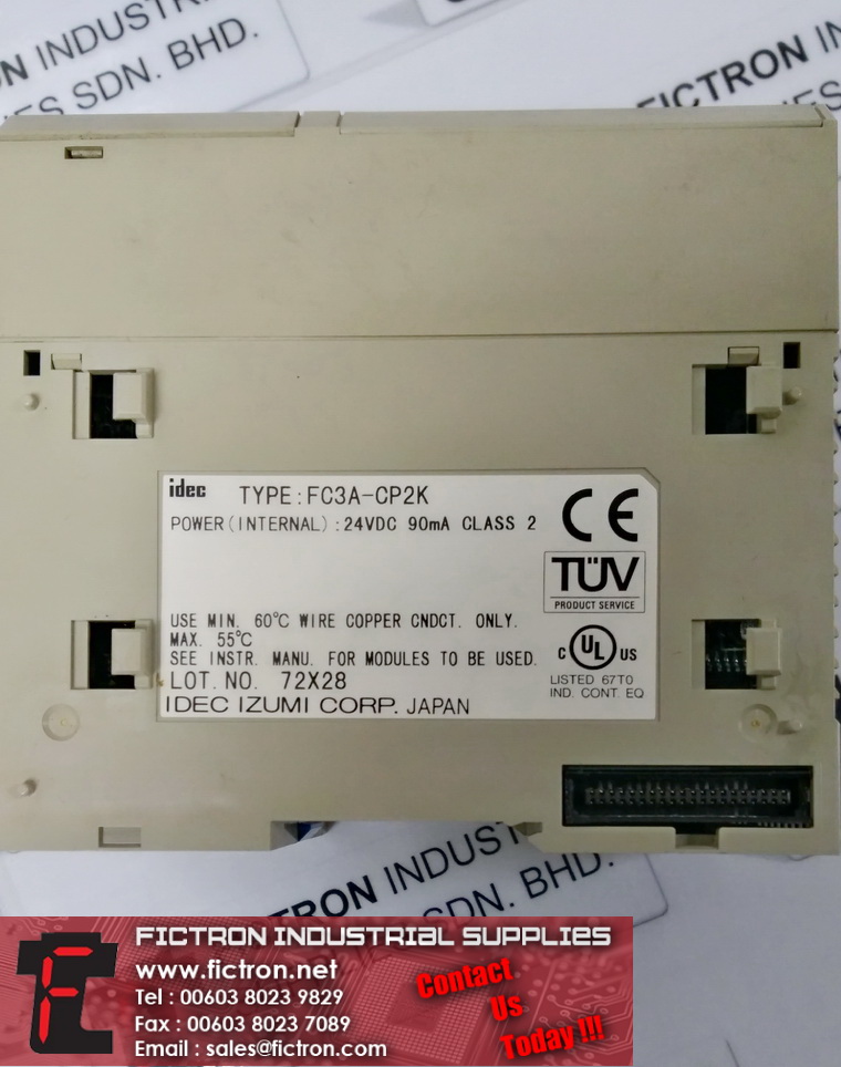 FC3A-CP2K FC3ACP2K IDEC POWER INTERNAL 24VDC Supply Repair Malaysia Singapore Indonesia USA 
