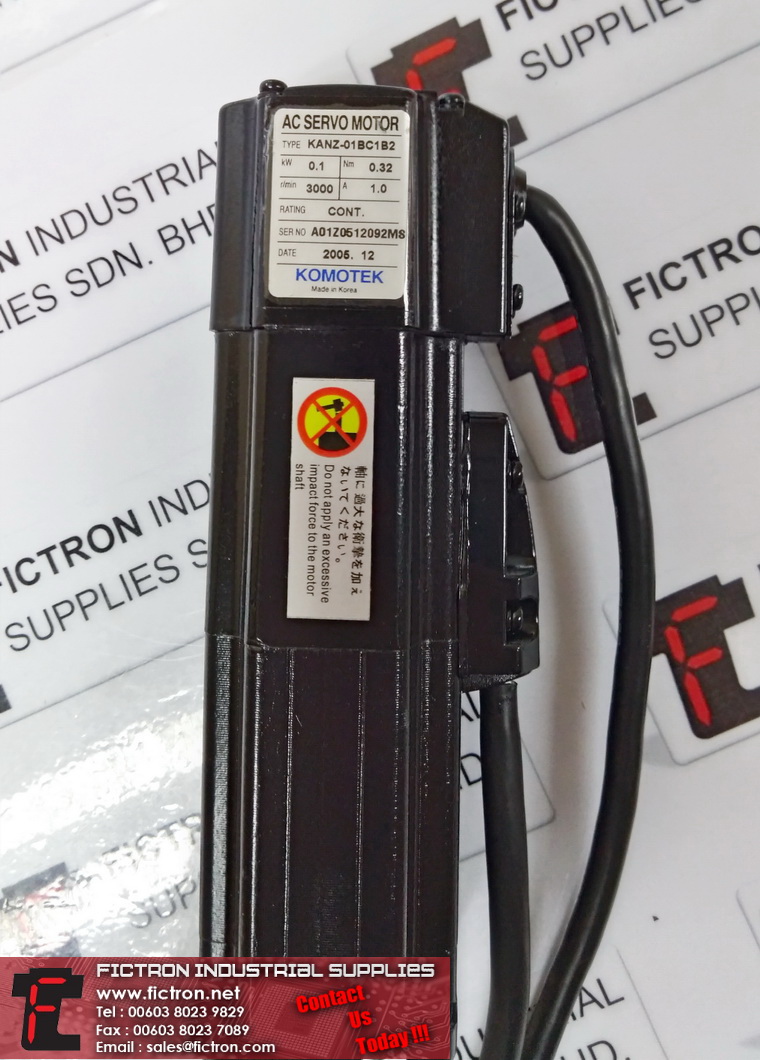 KANZ-01BC1B2 KANZ01BC1B2 KOMOTEK AC SERVO MOTOR Supply Repair Malaysia Singapore Indonesia USA