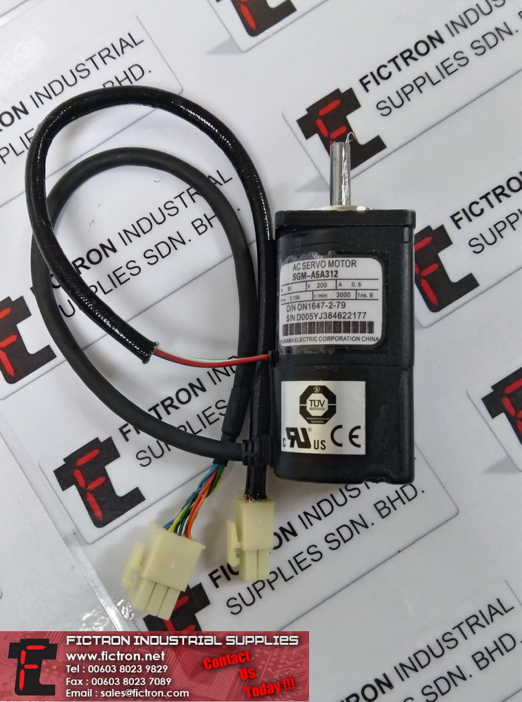 SGM-A5A312 ​SGMA5A312 YASKAWA AC SERVO MOTOR Supply Repair Malaysia Singapore Indonesia USA Russia
