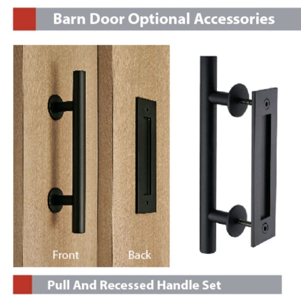 Barn Door Pull and Recessed Handle