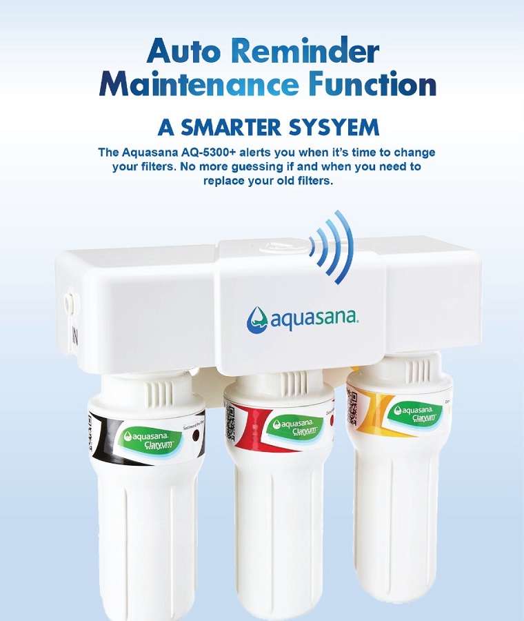 (COUNTER TOP) AQUASANA AQ5300+CT Water Filter Water Purifier Filter