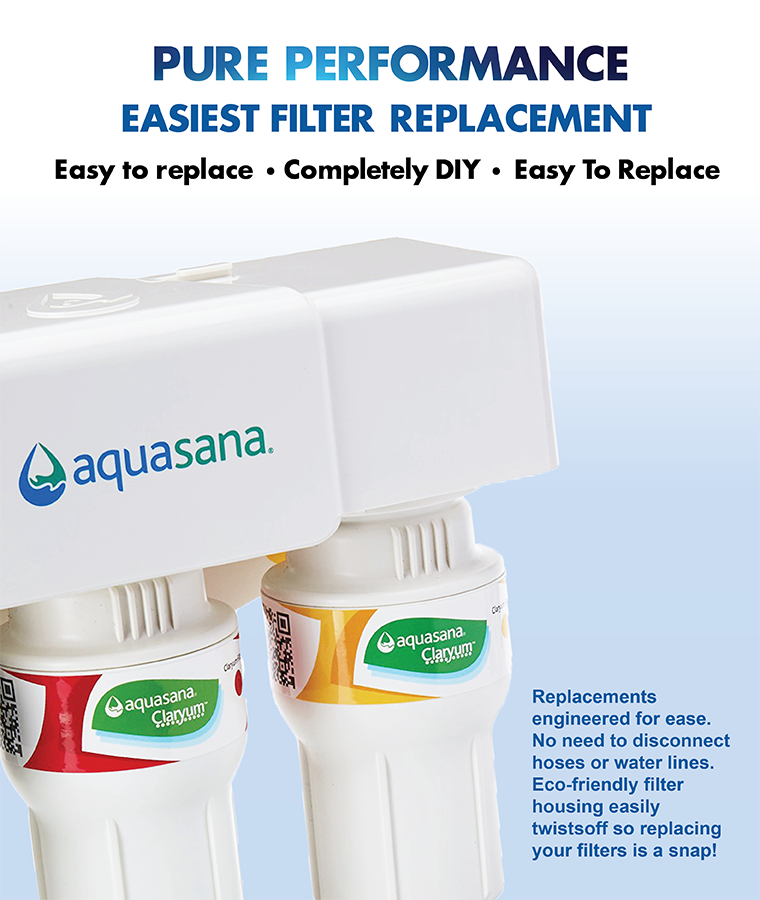 (COUNTER TOP) AQUASANA AQ5300+CT Water Filter Water Purifier Filter