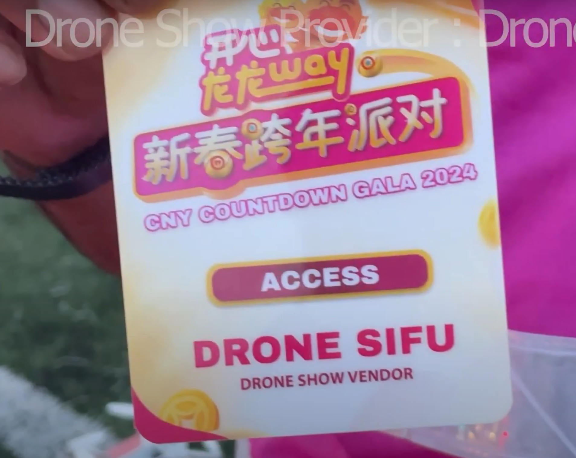 Drone Light Show vendor tag for Chinese New Year celebration