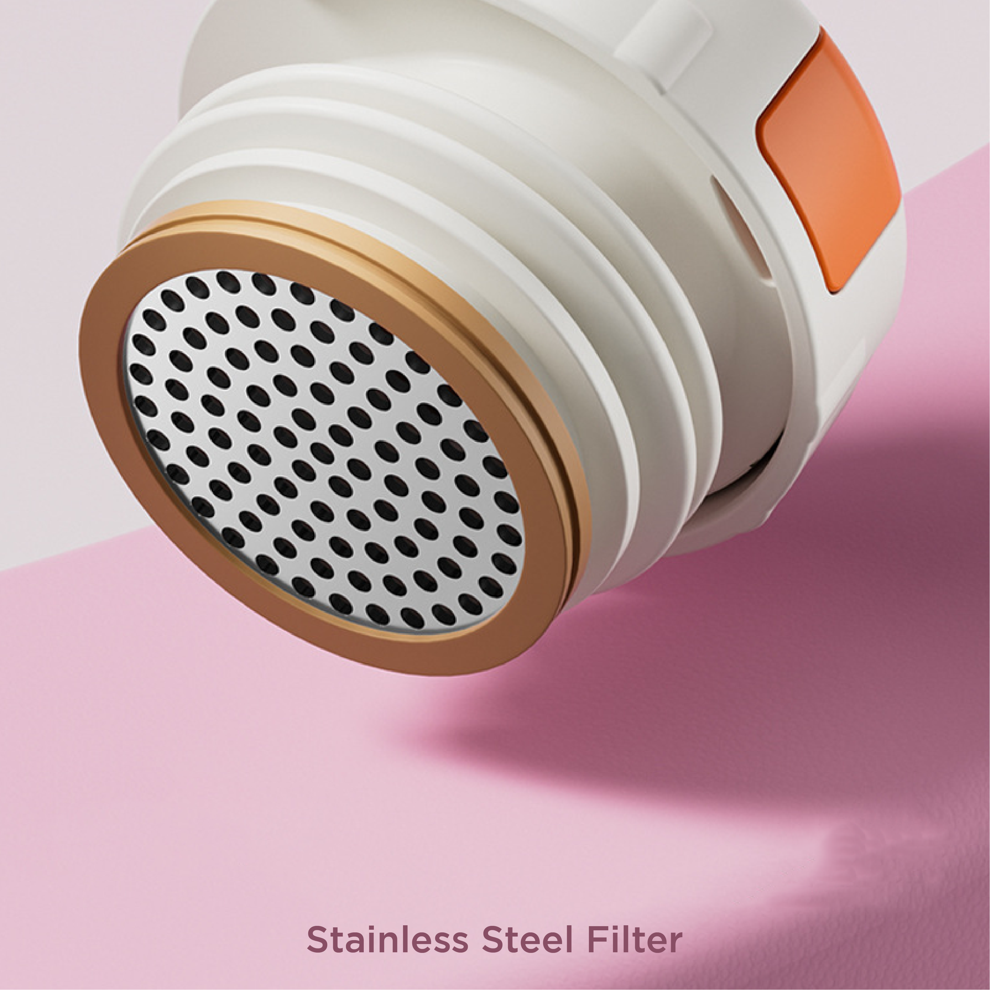 Built-in stainless steel filter