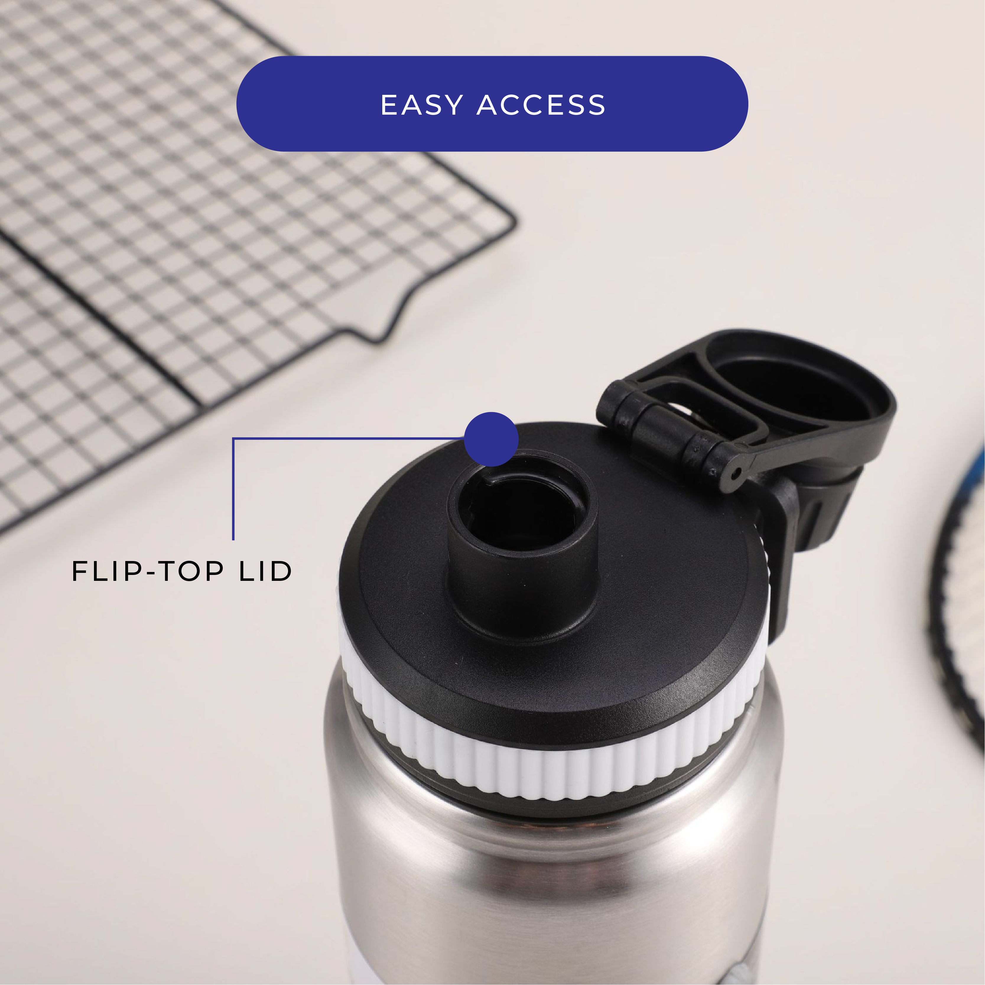 Flip-top lid