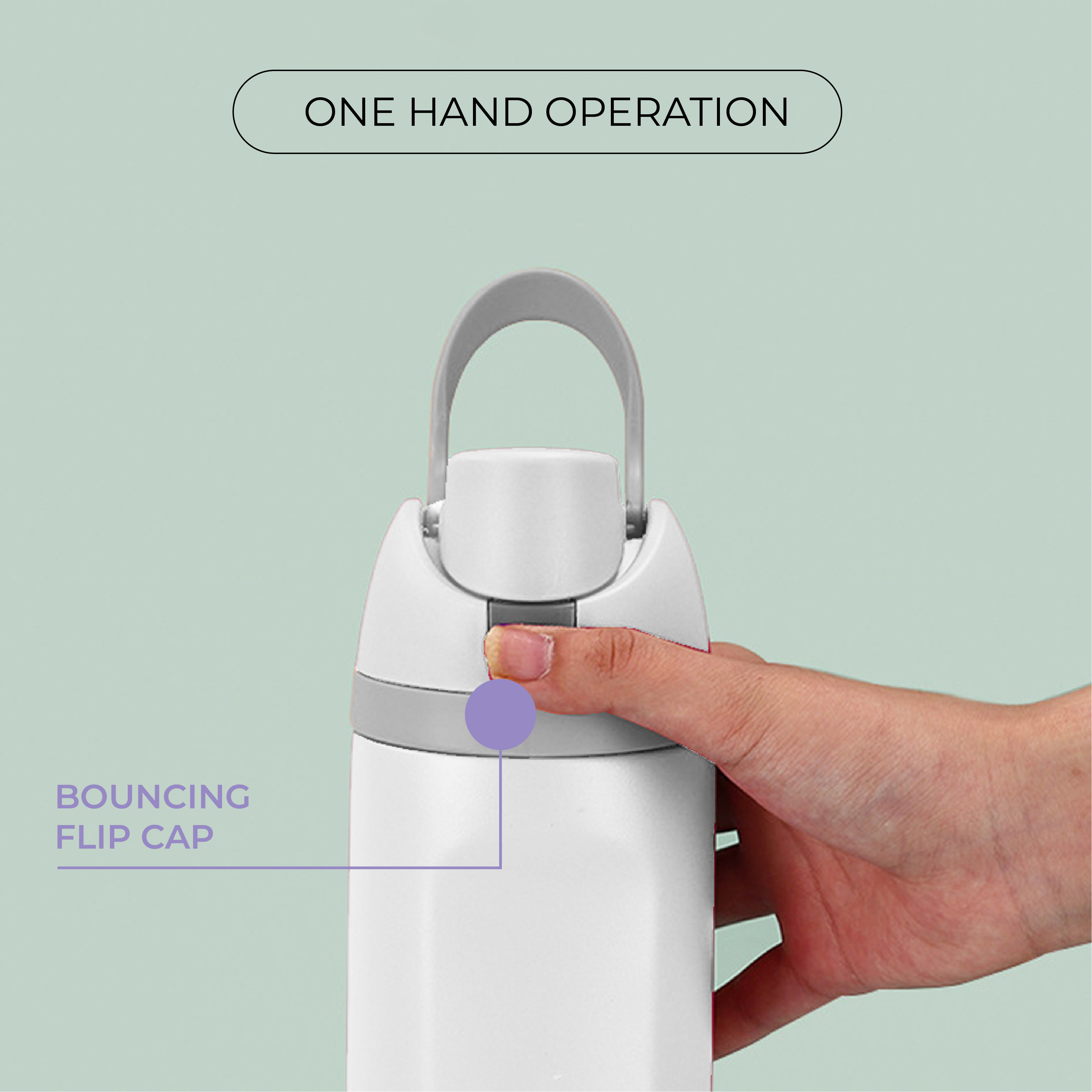 Bouncing flip cap