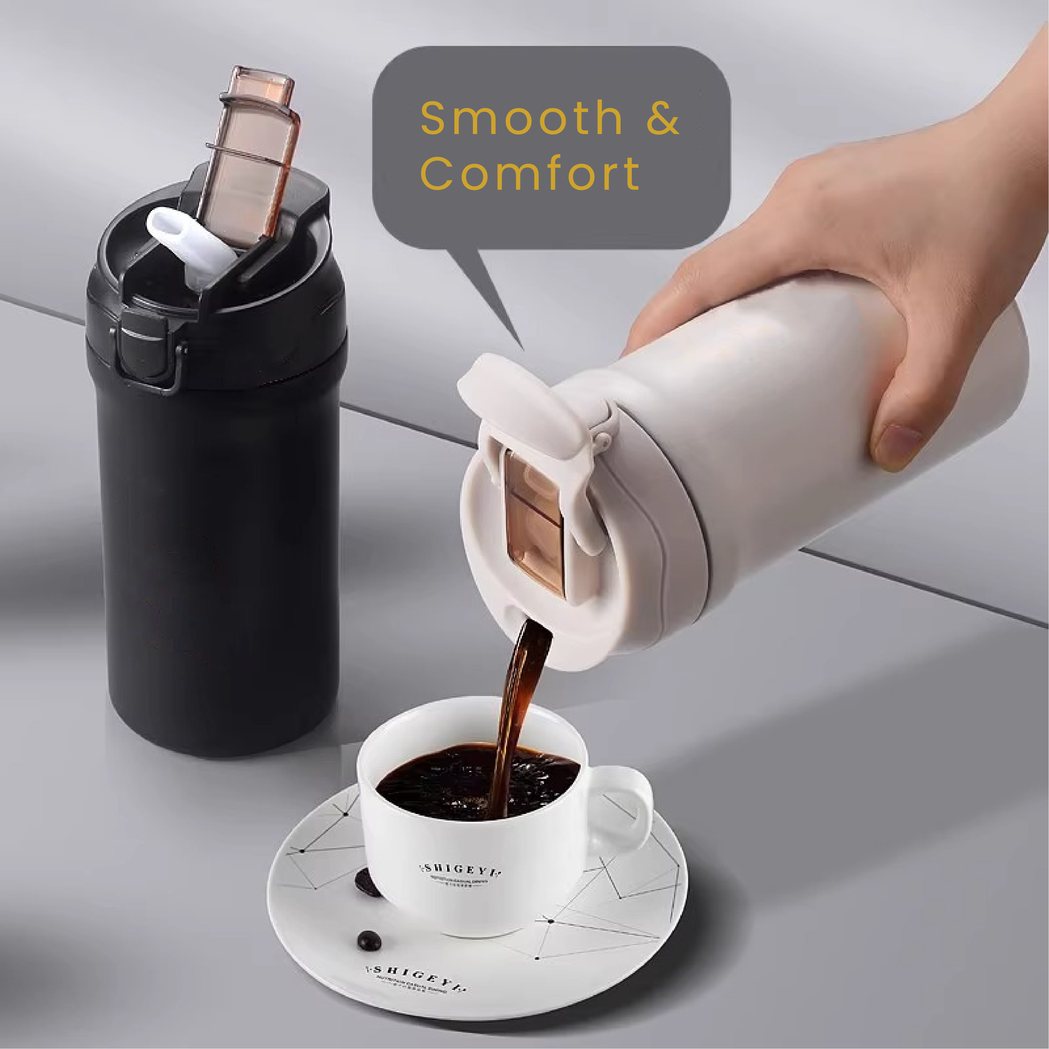Ergonomic lid