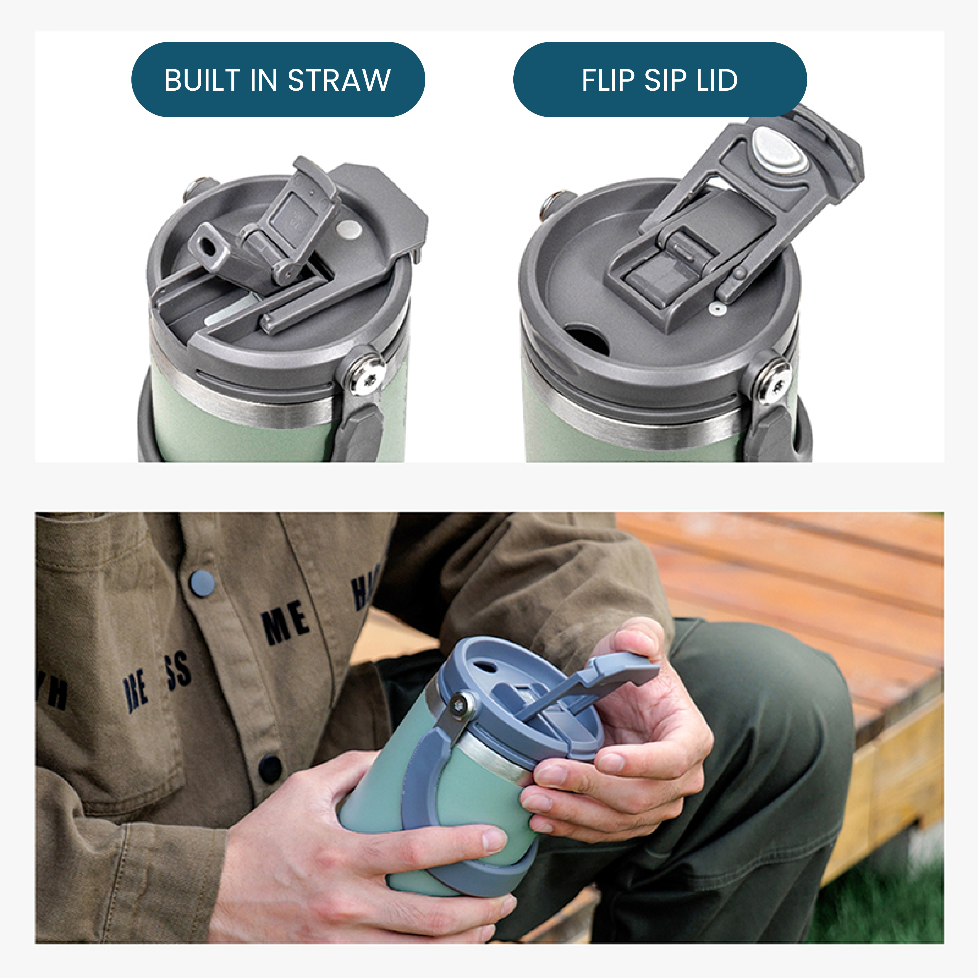 Dual drinking options