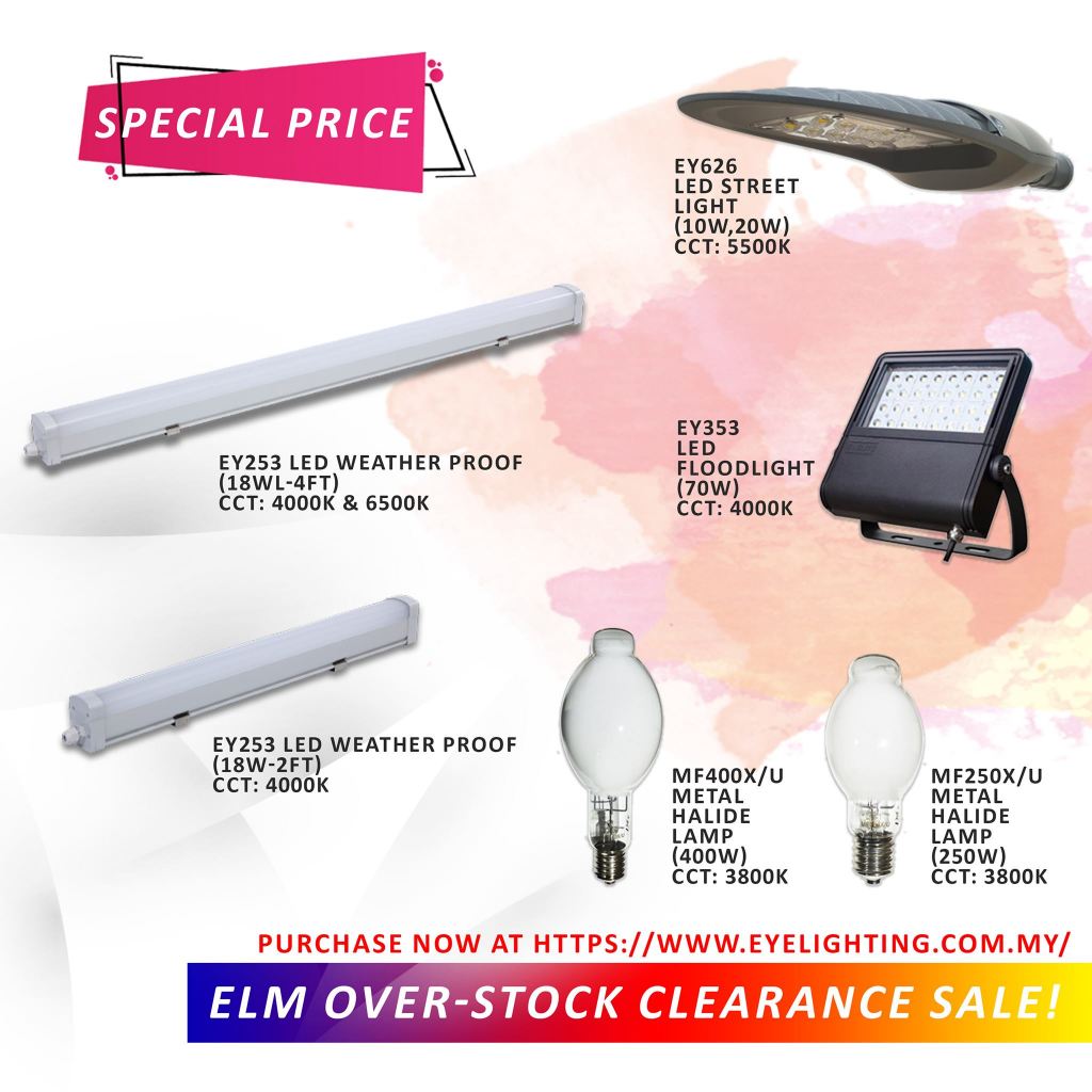 ELM Over Stock Clearance Sale is here! Don’t miss the chance to purchase our Stock Clearance products with #Special Price. 