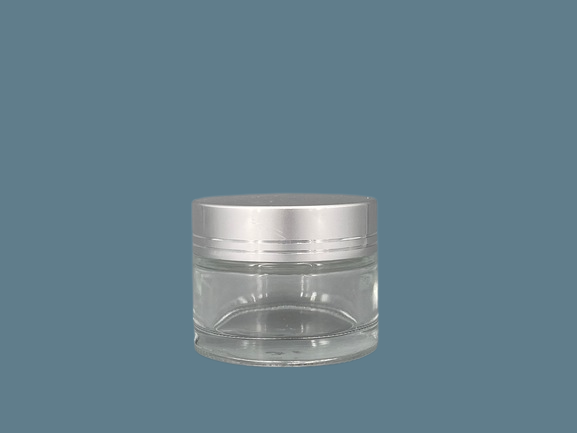 50ml Clear Glass Cream Jar