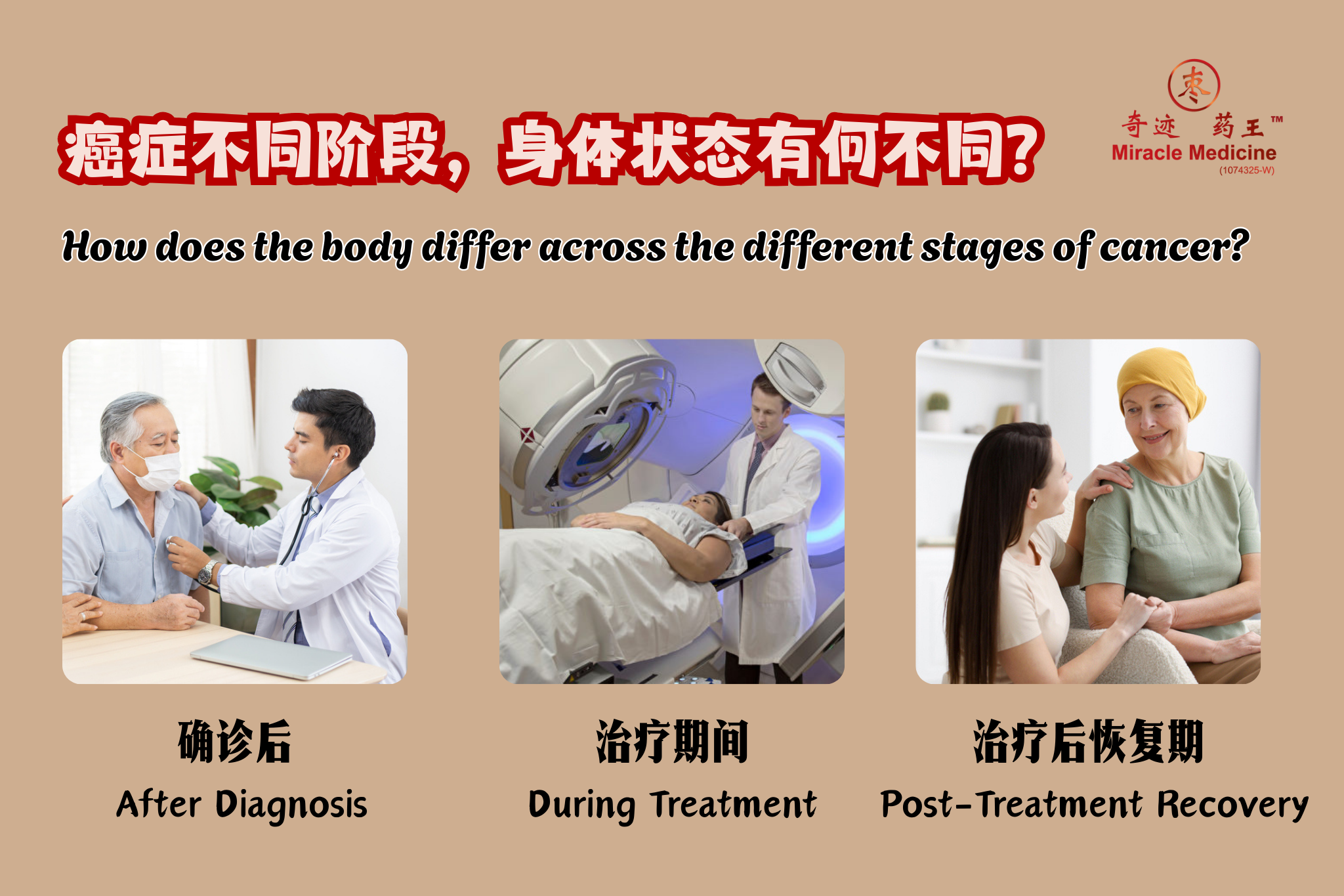 How does the body differ across the different stages of cancer?